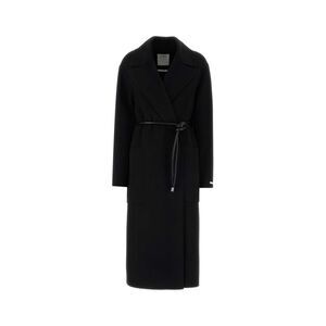 Sportmax Women Black Wool Zannata Coat